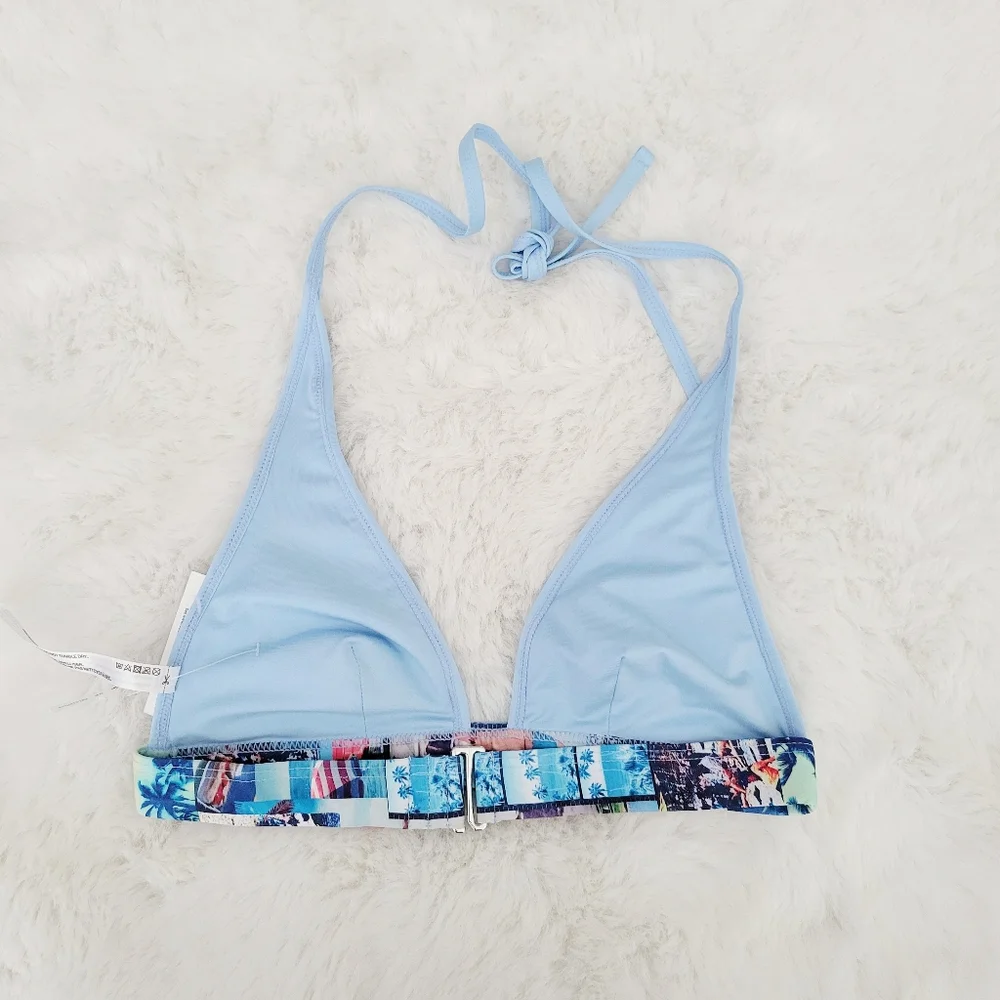 🪼OUT FROM UNDER SURF'S UP HALTER BIKINI TOP SIZE S